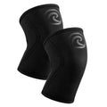 Rehband RX Knee Support for Strength Training & Fitness - 7mm Neoprene Knee Sleeve, Flexible & Non-Slip, Knee Sleeve for Men & Women, Colour:Carbon/Black - 1 Pair, Size:Medium