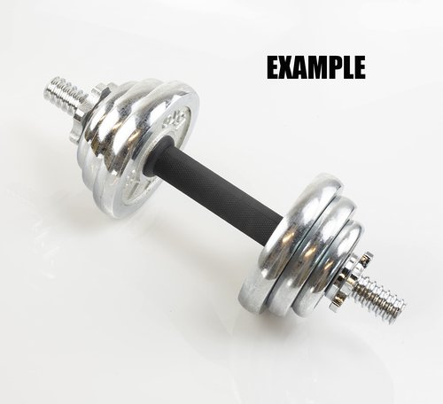 35cm/14.2 Inch Rowland Harbor Pink Threaded Dumbbell Durable Rubber Handles/Adjustable Dumbbell Bar Handles - Fit 1 inch Standard Weight Plate - Weightlifting Accessories - Sold in Pair