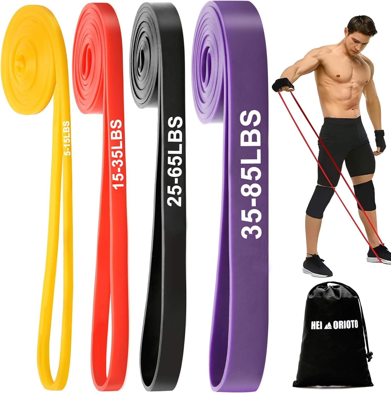 Skiennix Resistance Bands - Pull-Up Assistance for Men & Women | Ideal for Exercise, Stretching & Muscle Training