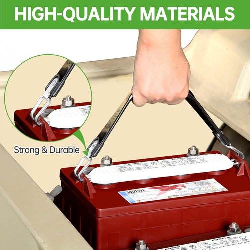 10L0L Golf Cart Battery Lifting Strap, Universal Golf Cart Deep Cell Batteries Carrier Strap for Trojan Battery, Fit for Yamaha, Club Car and EZGO (1 Piece)