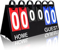 Flip Scoreboard - Portable Tabletop Score Keeper for Football, Basketball, Tennis | 6-Digit Outdoor Scoreboard