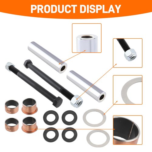 Topkidame Golf Cart Bushing Spindle King Pin Tube, Claw Copper Sleeve Kit for EZGO TXT/PDS Replaces 70648-G01 70749G01 70745G01