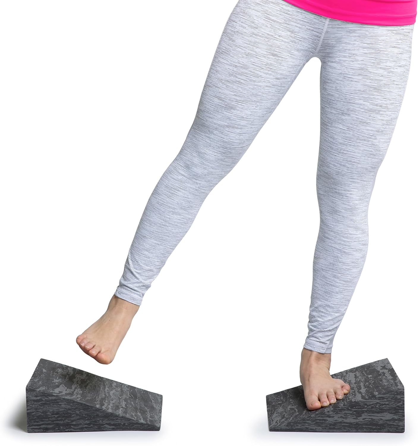 OPTP PRO-Slant Foam Incline Squat Wedge Pair - Ideal for Squats, Rehabilitation & Stretching