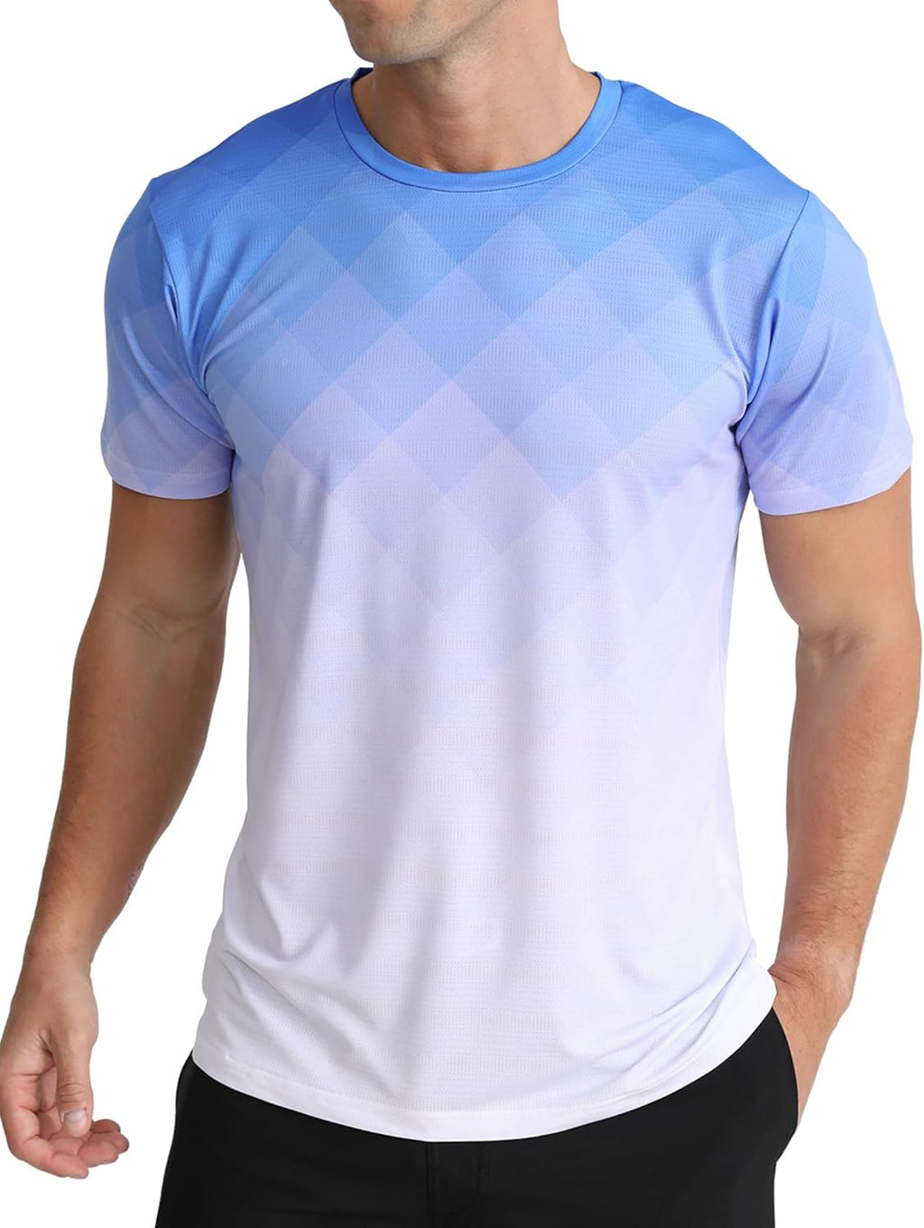 Skiennix Men's Athletic T-Shirt - Quick Dry Moisture-Wicking Gym Top | Short Sleeve Workout Wear
