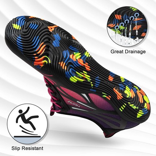 ATHMILE Water Shoes - Quick Dry Aqua Socks for Men & Women | Ideal for Beach, Lake & River Activities