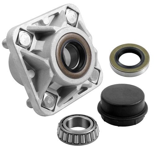 Roykaw EZGO Front Wheel Hub Bearing Assembly with Dust Caps/Oil Seals/Bearings for 2001-up TXT & Medalist Golf Cart, Replaces OEM # 70895G01,L44643