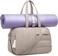 CAMTOP Gym Bag - Lightweight Water-Resistant Duffle with Yoga Mat Holder | 16-Inch Camel Travel Bag