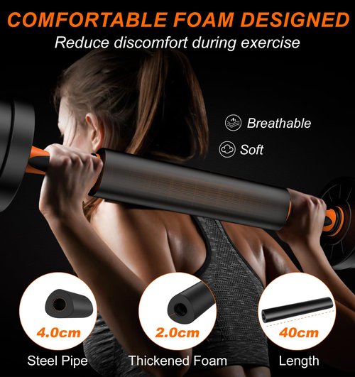 DICAO Adjustable Weights Dumbbell Set 22LBS/44LBS, 4 in 1 Barbell Weight Set for Women Men, Free Weights Exercise & Fitness Dumbbells for Home Gym, Hand Weightlifting Muscle Strength Training（20KG Kettlebell）