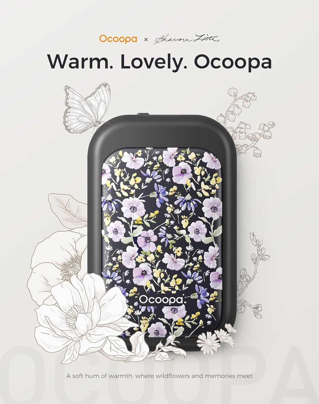 OCOOPA Magnetic Rechargeable Hand Warmers - 2 Pack Card-Style Electric Warmers | 8-Hour Battery Life, Portable Heater for Men & Women