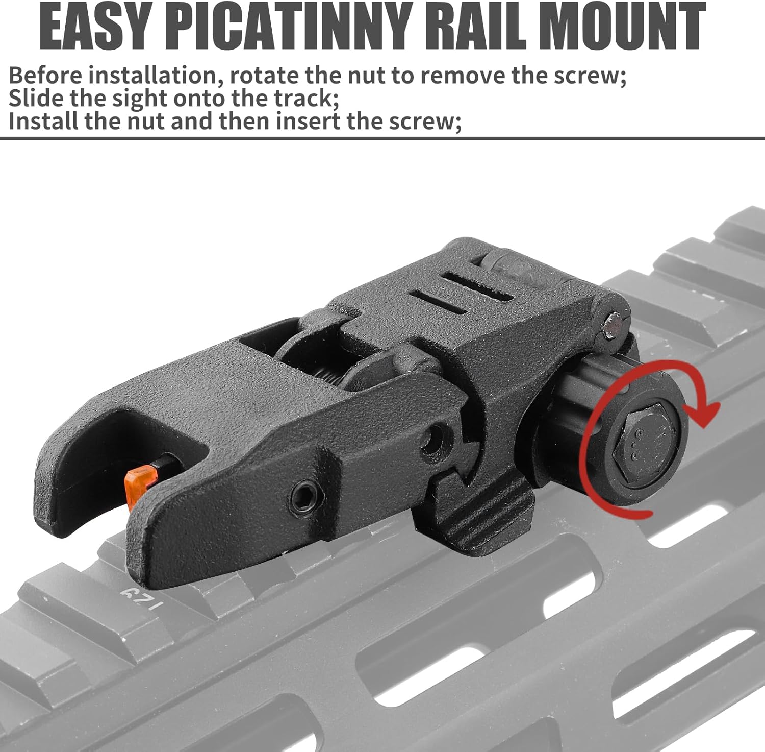 Skiennix Flip Up Sight - Lightweight Front and Rear Sights for Enhanced Accuracy