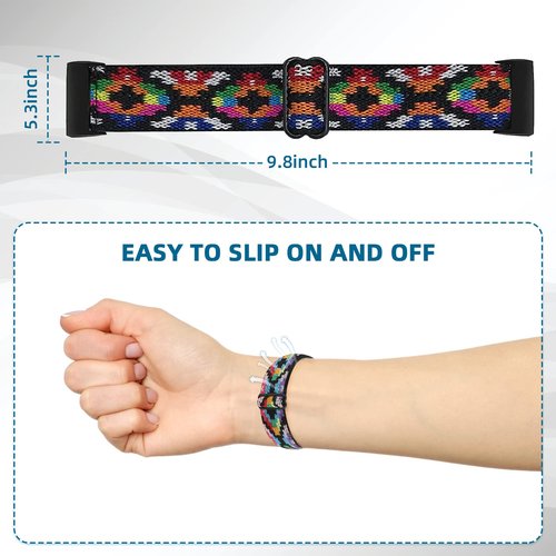 Aroloxta Elastic Nylon Fabric Charge 6 Bands Compatible with Charge 5 Watch Band for Women, Soft Stretchy Adjustable Stretch Sport Replacement Wristbands for Charge 5/6 Strap Men Women
