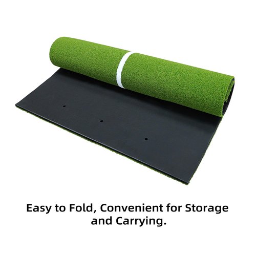 Roykaw Golf Hitting Mat 5x4ft - Thickened Swing Pad for Outdoor & Indoor Practice, Non-Slip/High-Elastic Base Turf Grass