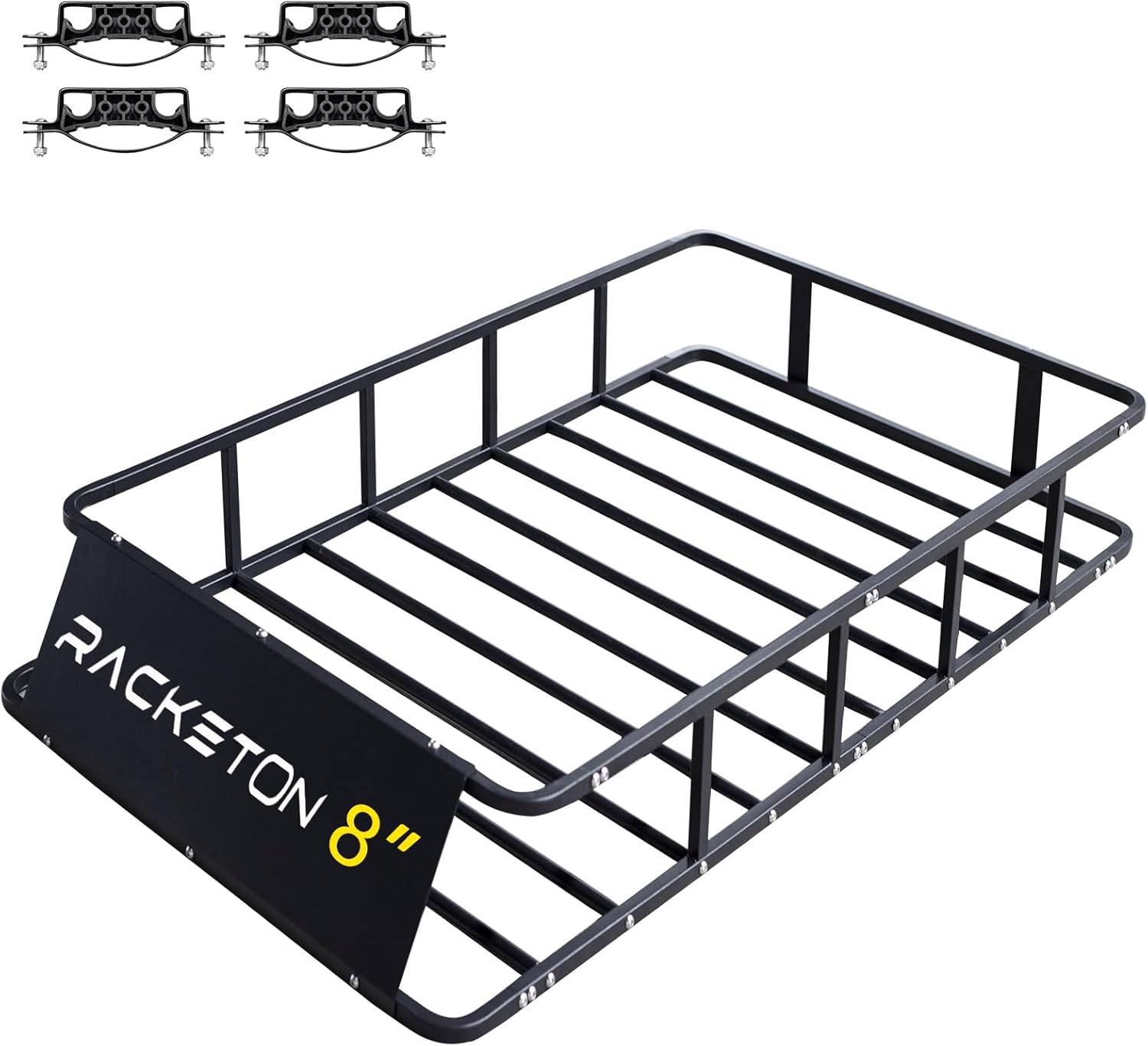 Skiennix Heavy-Duty Roof Cargo Rack - Anti-Rust Luggage Basket for SUVs & Trucks | 64”x39”x8”