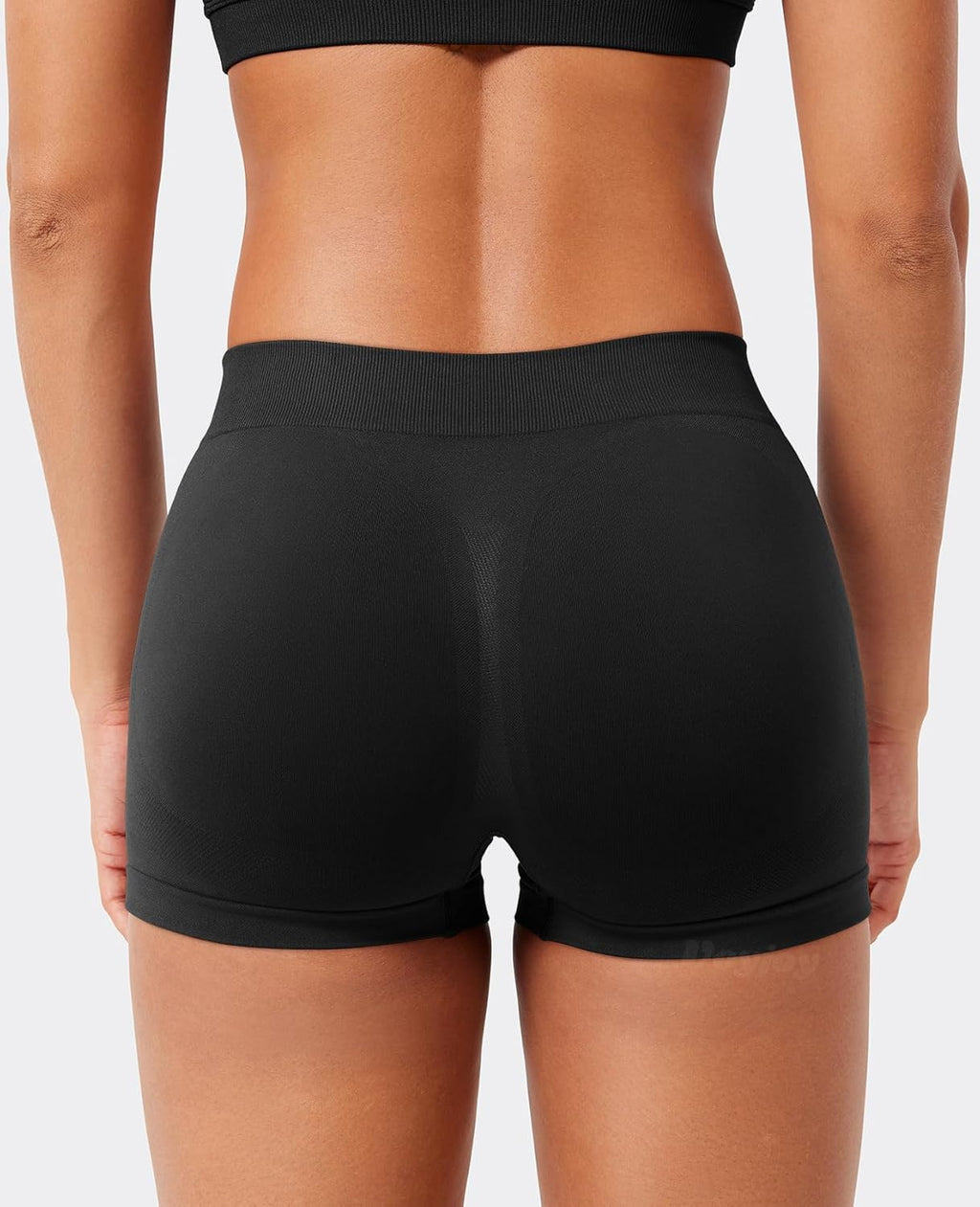 VOYJOY Women's Booty Shorts - 2.5" Low Rise Seamless Scrunch Design for Lifting & Comfort