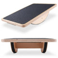 ONEFITGUY Wooden Balance Board for Adults, Wobble Board for Core Strength & Stability Training, Non Slip Surface, 550lb Capacity, Home & Office Exercise Use