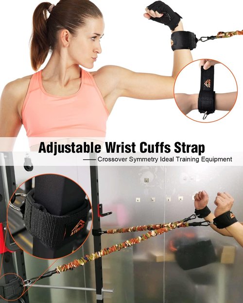 ATENTO Ankle Straps - Comfortable Padded Cuffs for Cable Machines | Adjustable for Glutes & Lower Body Workouts