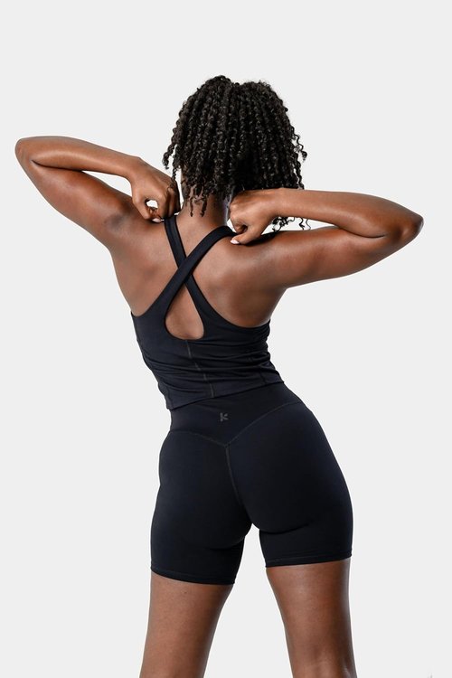 Kamo Fitness Serenity Shorts - High Waisted Women's Biker Shorts | 6" Inseam, Thigh-Friendly Design