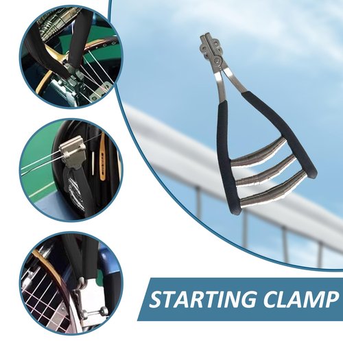 MYRIONT Tennis stringing Machine, Badminton Ball Machine Stringing Clamp, 3 Spring Sports Starting Clamp for Tennis Badminton Racket Stringing