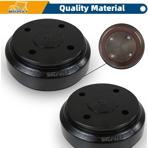 Mixopoly 2 Pack Golf Cart Brake Drums for Club Car DS/Precedent/Onward/Tempo Gas and Electric 1995-up, Replace OEM 101791101 1017911-01 10603