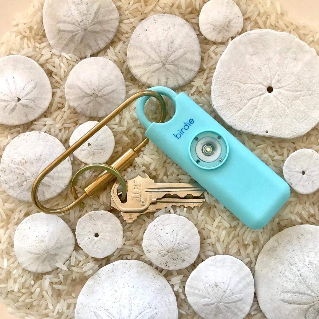 She’s Birdie Personal Safety Alarm for Women - Loud Siren & Strobe Light | Key Chain in Aqua