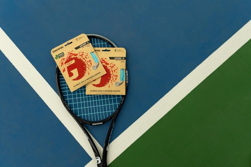 Gamma Sapphire Tennis String Reel, 40 Ft Earth-Friendly Tennis Racket Strings with AMP Copolyester Technology for Effortless Spin and Precision, 16 and 17 Gauge Options, 17 Gauge