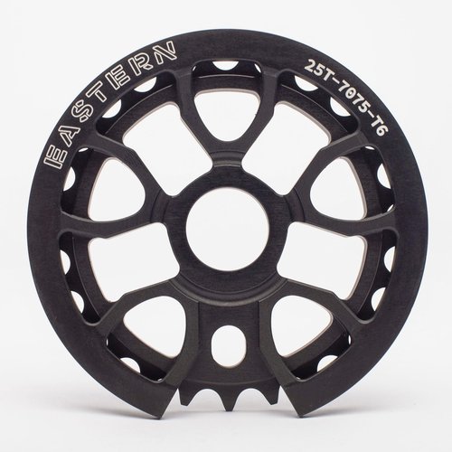 Eastern Bikes Smashguard BMX Sprocket with Built-in Guard, 25T or 28T CNC Machined 7075-T6 Alloy, Durable BMX Chainring for Freestyle & Park Riding (25T)