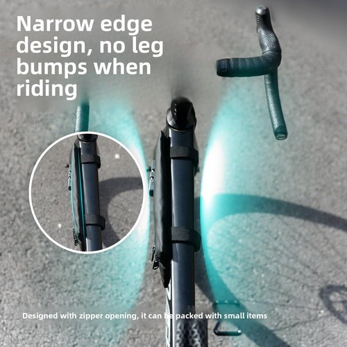 OFFBONDAGE Top Tube Bike Bag for Bicycle with 3-Digit Lock - Water-Resistant Bicycle Frame Bag Secure & Minimalist Bike Pouch Fits Road & Mountain