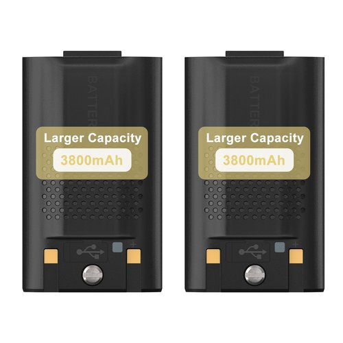 BAOFENG 2 Pack UV-17 Battery High Capacity 3800mAh for UV-17 Pro GPS Ham Radio Type-C Charging DC8.4V BL-UV17 Replacement UV-17H Walkie Talkie Accessories