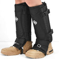 ZHZ Snake Gaiters Durable Waterproof Snake Chaps Lower Legs Protection,Snake Guards with Adjustable Size for Men & Women,Used for Hunting,Hiking and Farm Work (Black)
