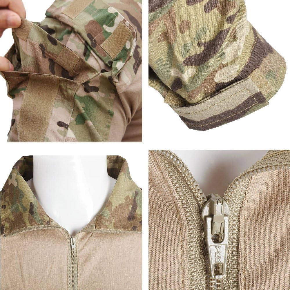 EMERSONGEAR Men's Tactical Shirt,Airsoft Combat Army Paintball Quick Dry Long Sleeve BDU T-Shirt Top