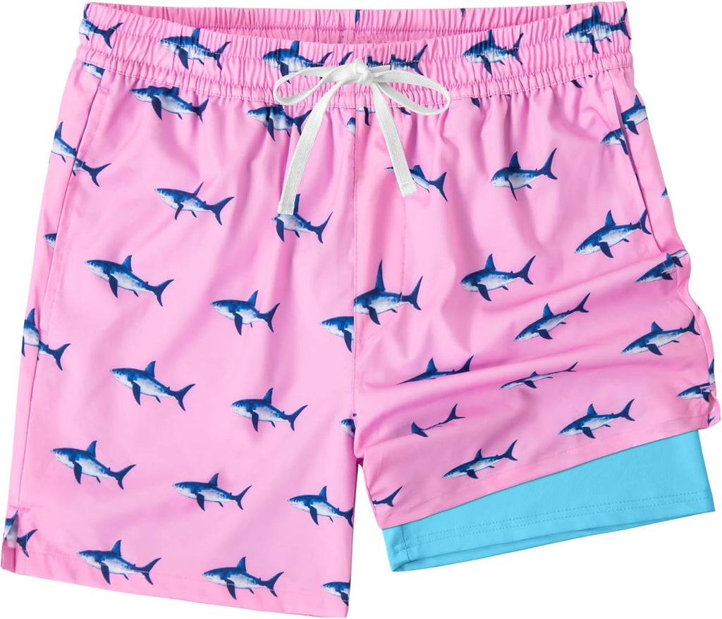 XOMZG Men's Swim Trunks，Mesh Lining Quick Dry with Pockets Beach Shorts Hawaiian