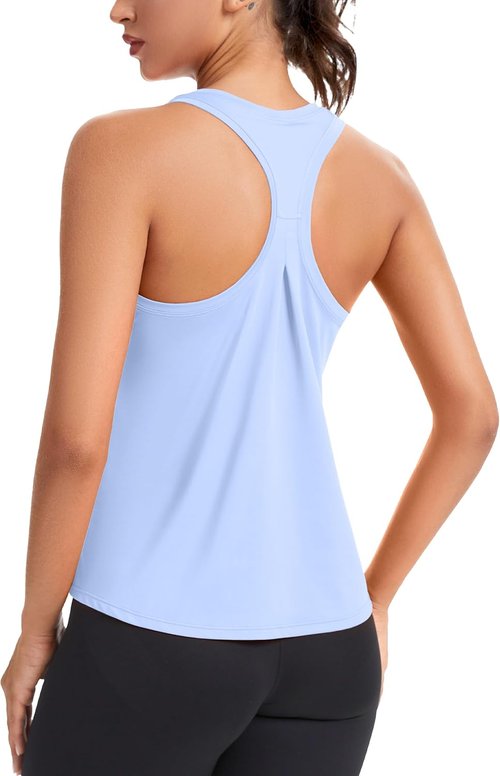 MathCat Women's Racerback Workout Tank Tops - Loose Fit Yoga & Running Shirts (XS-XL)