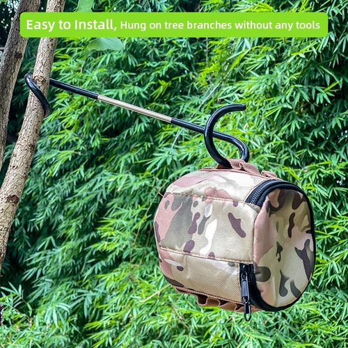 Kuyafenni Camping Lantern Hooks, Outdoor Lighting Hooks for Camping Tent lamp Hanger, Bird feeders, Garden Lights, Lanterns, trinkets ; Sturdy Pole Hook for Tent Light, 3 pcs (Large & Long)