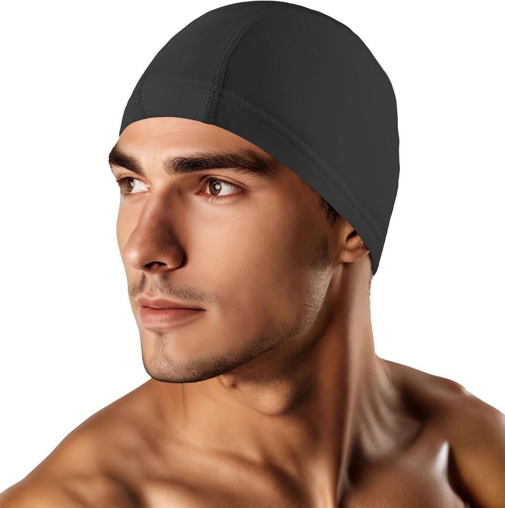 Skiennix Swim Cap - High Stretch Fabric for Men & Women | Comfortable Fit, Non-Waterproof