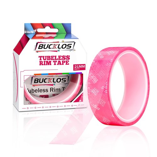 BUCKLOS Tubeless Rim Tape 17/19/21/23/25/28/30/32/35mm Width x 10m Length, Bike Wheel Rim Tape Suitable for Tubeless MTB/Road/Gravel Bikes Wheel Carbon Tubeless Kit -21mm