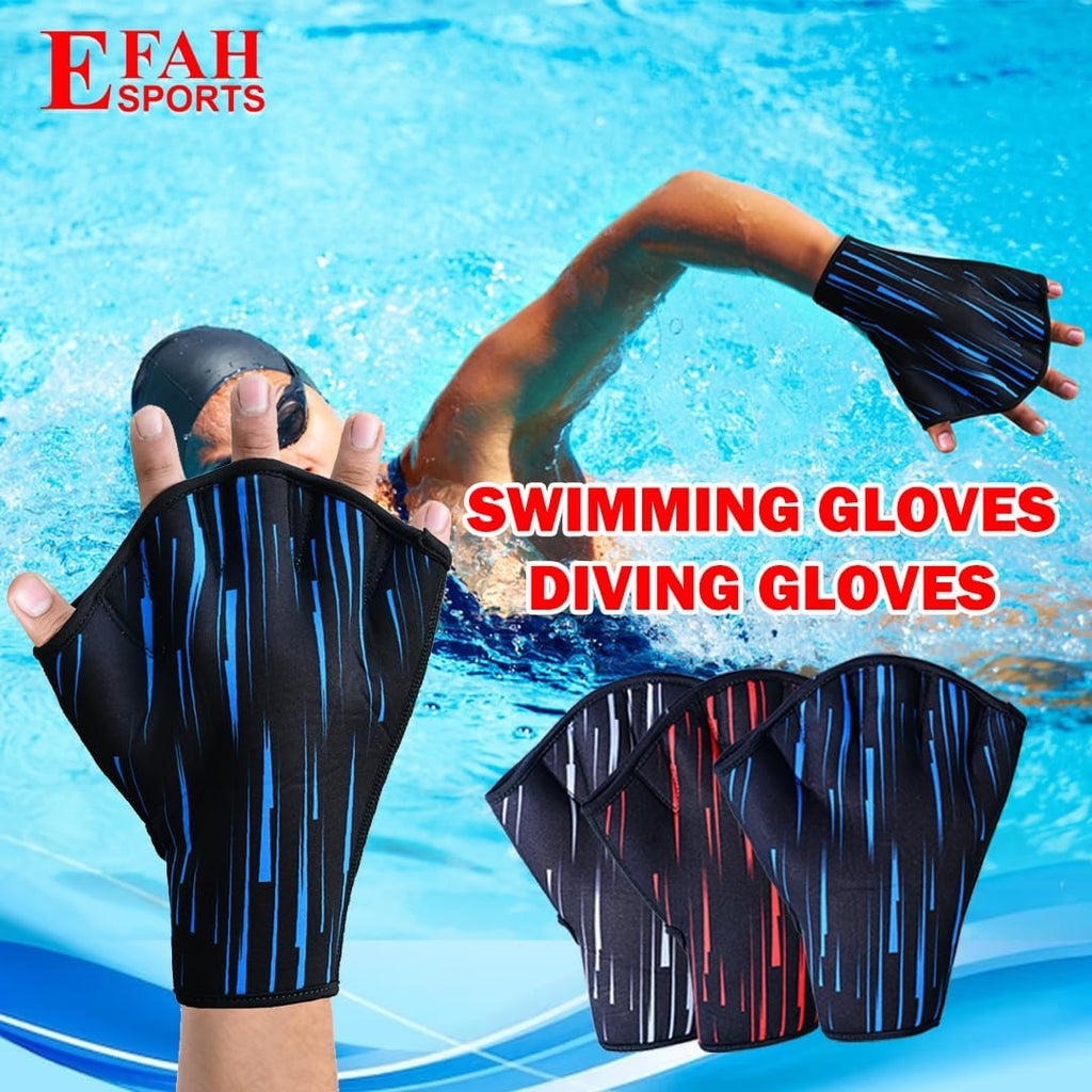 Skiennix Swimming Gloves - Neoprene Webbed Fitness Gloves for Aquatic Training | Men, Women, Children