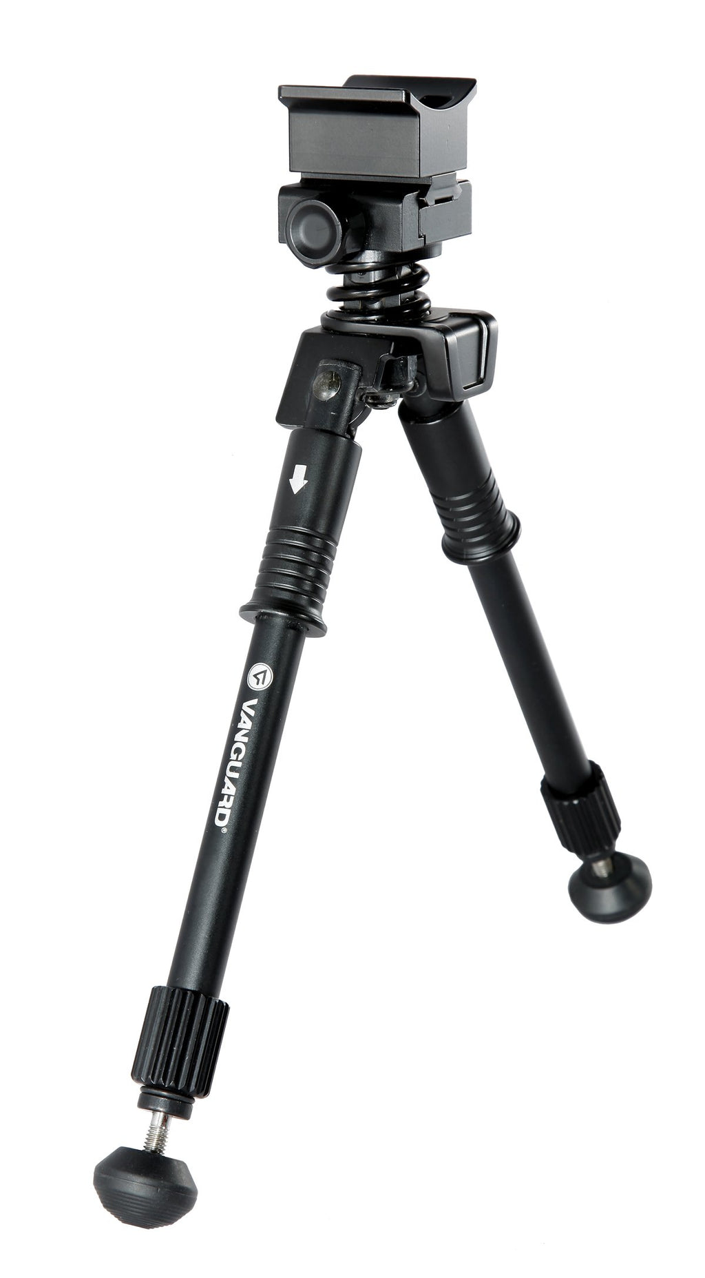 Vanguard Equalizer 1QS Prone Pivot Pod, 7-10", Quick Attach Picatinny Rail System, Black