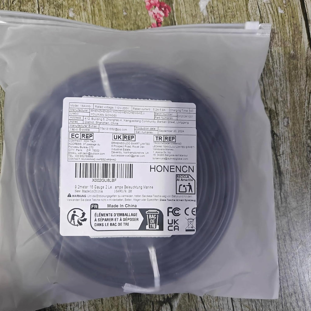 16 Gauge Wire - 2 Conductor Electrical Wire for Automotive & LED Strips | 30FT Copper-Clad Aluminum