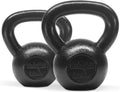 Yes4All Kettlebell Set - Cast Iron Strength Training Weights with Wide Handles | 5-30 LB Options for All Levels
