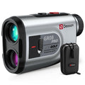 Golf Rangefinder with Slope,7X Magnification Laser Rangefinder, 1300Yards Rechargeable Range Finders Golfing with Flag Lock Vibration,Speed Mode for Hunting Shooting (Grey)