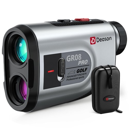 Golf Rangefinder with Slope,7X Magnification Laser Rangefinder, 1300Yards Rechargeable Range Finders Golfing with Flag Lock Vibration,Speed Mode for Hunting Shooting (Grey)