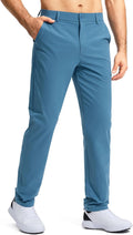 Pudolla Men's Golf Pants - Lightweight Quick-Dry Comfort Trousers | Available in 30", 32", 34" Sizes