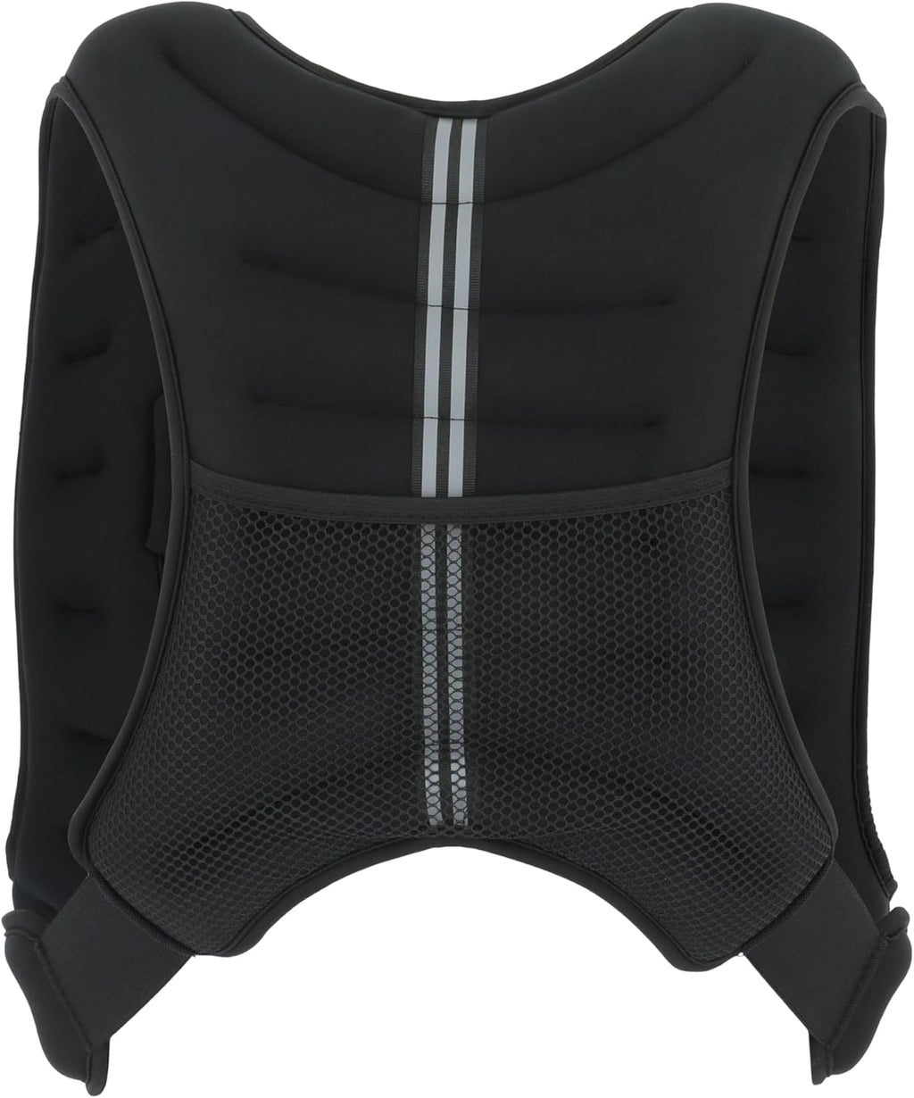 Skiennix Weighted Vest - 15lb/20lb for Strength Training & Running | Reflective Stripe, Slim Design