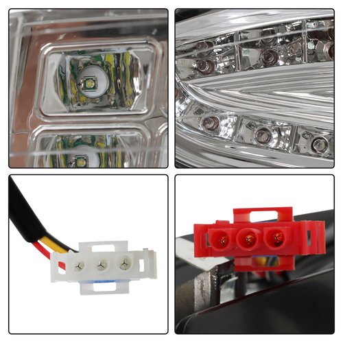 WFLNHB All LED Light Kit Replacement for EZGO RXV Golf Cart Deluxe Street Legal 2016+