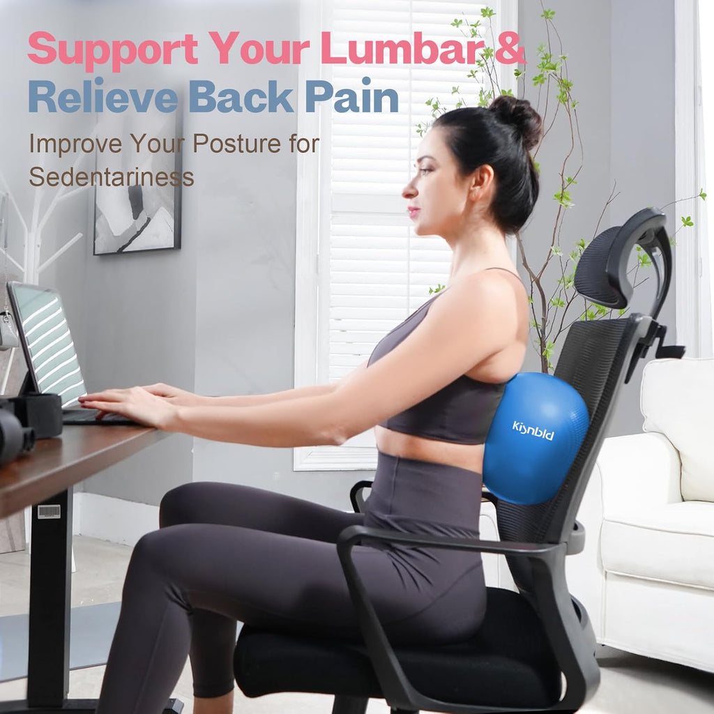 Small Exercise Ball - 9 Inch Mini Pilates Ball | Anti-Burst, Slip Resistant for Fitness & Core Strength