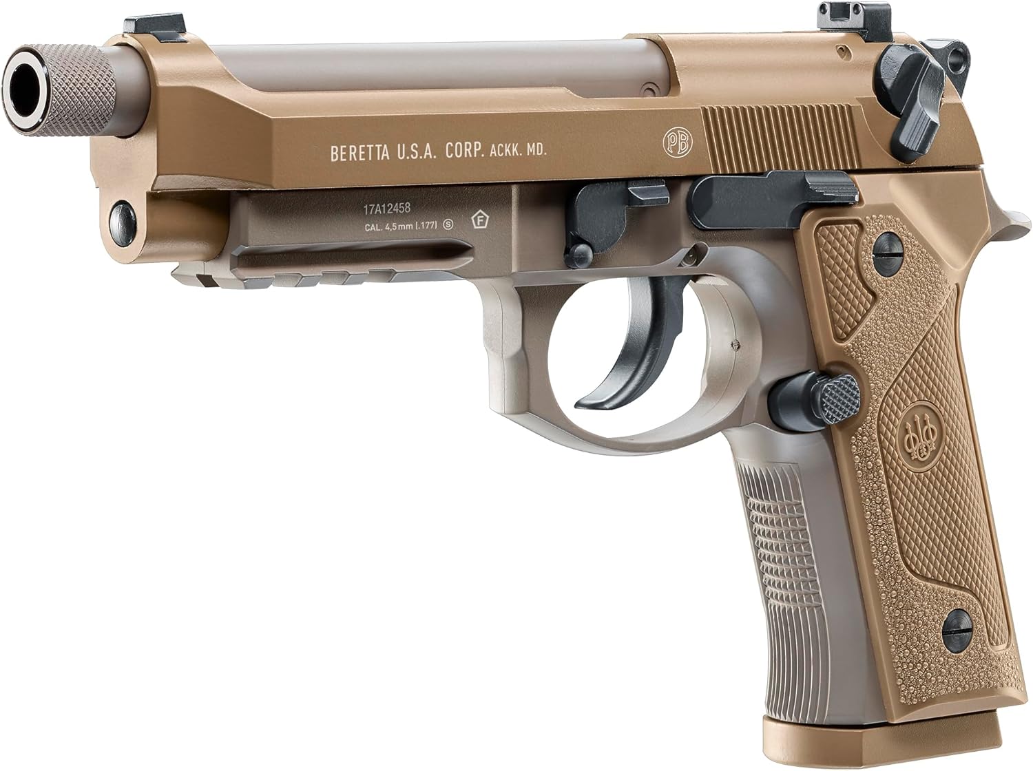 Umarex Beretta M9A3 Blowback Air Pistol - Full-Auto .177 Caliber BB Gun for Realistic Shooting Experience