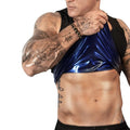 FUXERT Men's Sweat Vest Sweat Tank Top for Waist Trainer Workout Body Shaper Sauna Suit for Gym Exercise(SOBK 2XL/3XL)