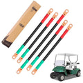 10L0L Golf Cart Battery Cables Compatible with EZGO TXT 1994-UP 36v & 48v Golf Cart, Pure Copper AC/DC Battery Cable Kit, 4 Gauge (5-Piece Set)