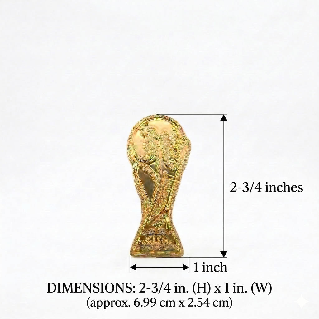 Official FIFA World Cup 2026 Edition 2.75 in. Vinyl 2D Embossed FIFA Trophy Sticker & 2.75 inch long WE ARE 26 Sticker- Limited in Production Collector’s -Perfect for Notebooks, Water Bottles, Laptops