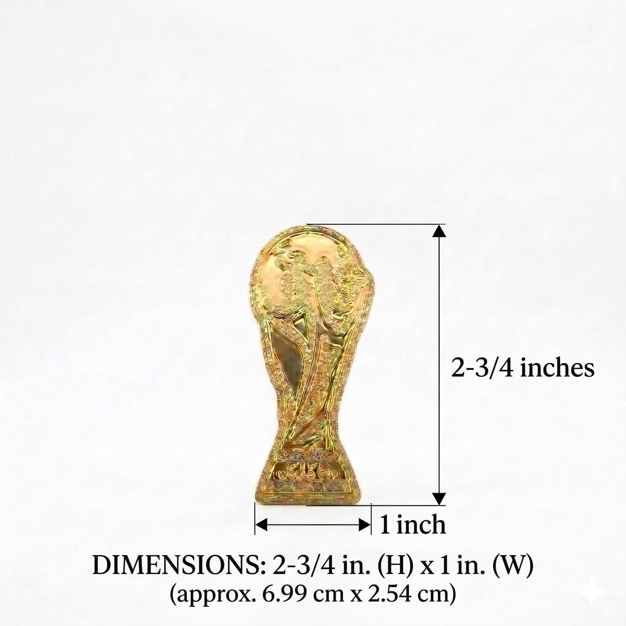 Official FIFA World Cup 2026 Edition 2.75 in. Vinyl 2D Embossed FIFA Trophy Sticker & 2.75 inch long WE ARE 26 Sticker- Limited in Production Collector’s -Perfect for Notebooks, Water Bottles, Laptops